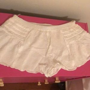 White free people shorts